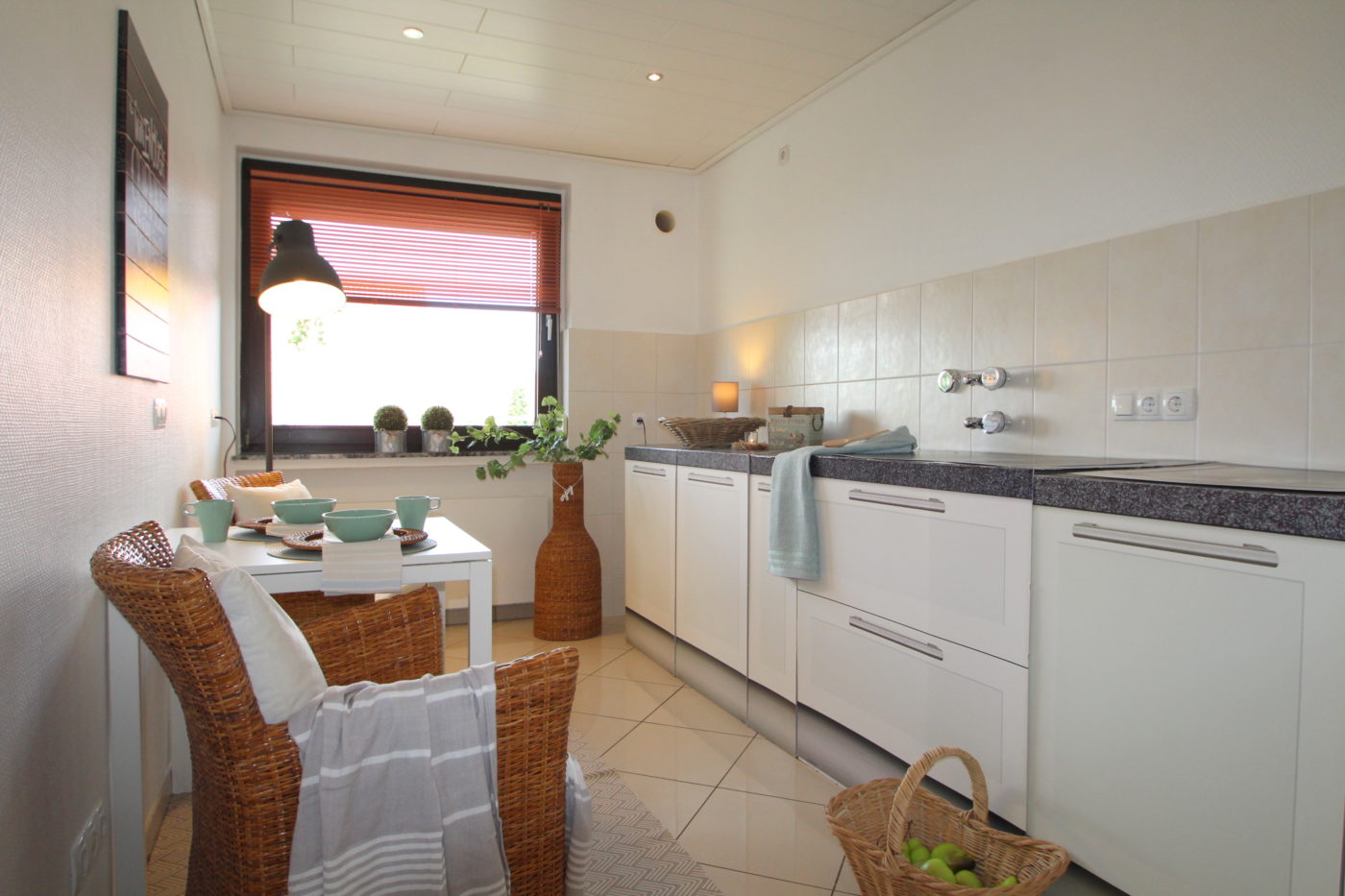 Küche nach dem Homestaging durch Nicole Biernath von Blickfang Homestaging in Soest